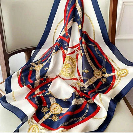 Elegant 70cm Silk Square Scarf - A Must-Have Accessory for Fashion-Forward Women - Très Elite