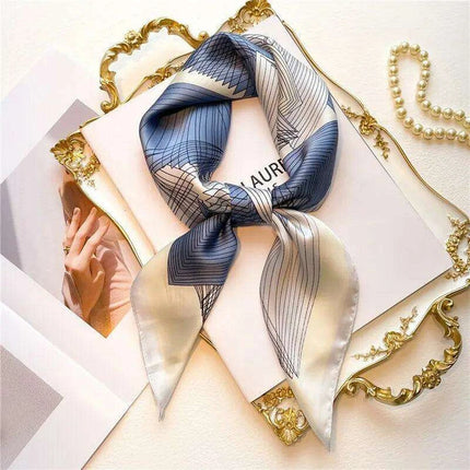Elegant 70cm Silk Square Scarf - A Must-Have Accessory for Fashion-Forward Women - Très Elite