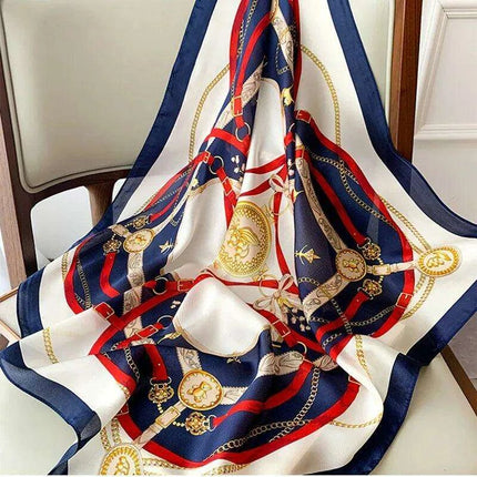Elegant 70cm Silk Square Scarf - A Must-Have Accessory for Fashion-Forward Women - Très Elite