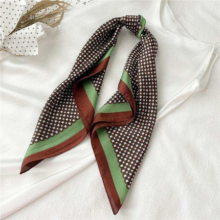 Elegant 70x70CM Printed Polyester Scarf for Timeless Style - Très Elite