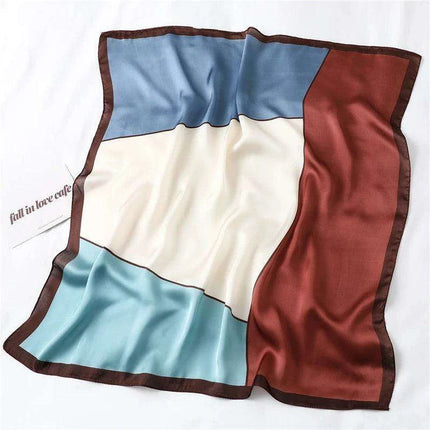 Elegant 70x70CM Printed Polyester Scarf for Timeless Style - Très Elite