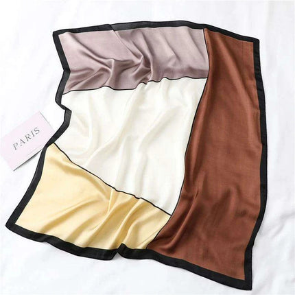 Elegant 70x70CM Printed Polyester Scarf for Timeless Style - Très Elite