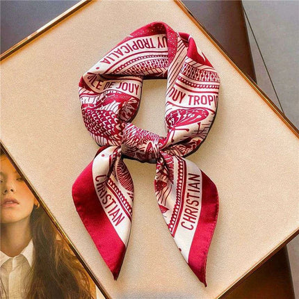 Elegant 70x70CM Printed Polyester Scarf for Timeless Style - Très Elite