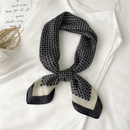 Elegant 70x70CM Printed Polyester Scarf for Timeless Style - Très Elite