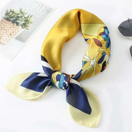 Elegant 70x70CM Printed Polyester Scarf for Timeless Style - Très Elite