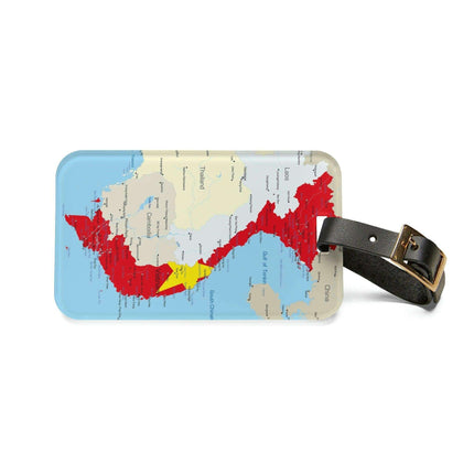 Elegant Acrylic Luggage Tag Set with Customizable Leather Strap - Stylish Travel Essential - Très Elite