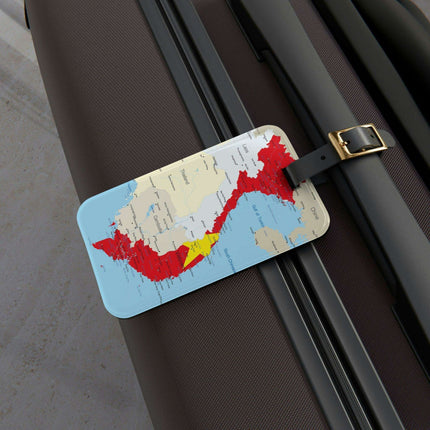 Elegant Acrylic Luggage Tag Set with Customizable Leather Strap - Stylish Travel Essential - Très Elite