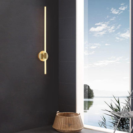 Elegant Adjustable Gold LED Wall Sconces with Customizable Lighting for Any Room