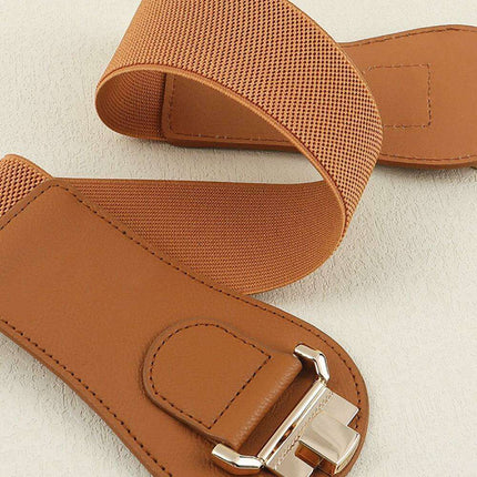 Elegant Alloy Closure Elastic Waist Belt for Stylish Comfort - Très Elite