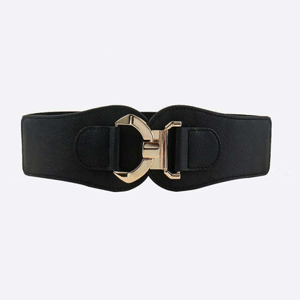 Elegant Alloy Closure Elastic Waist Belt for Stylish Comfort - Très Elite