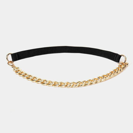 Elegant Allure: The Alloy Chain Elastic Belt for Any Occasion - Très Elite