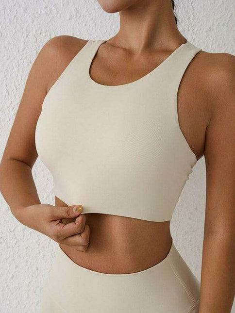 Elegant Backless Shock-Proof Sports Bra for High-Intensity Workouts