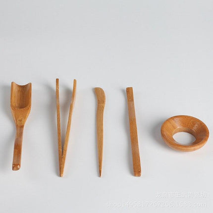 Elegant Bamboo & Ceramic Tea Ceremony Collection - Très Elite