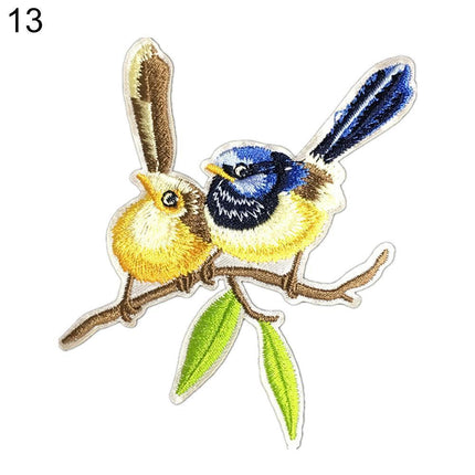 Elegant Bird Embroidered Patch Set: Transform Your Style with Unique Fashion Accents - Très Elite