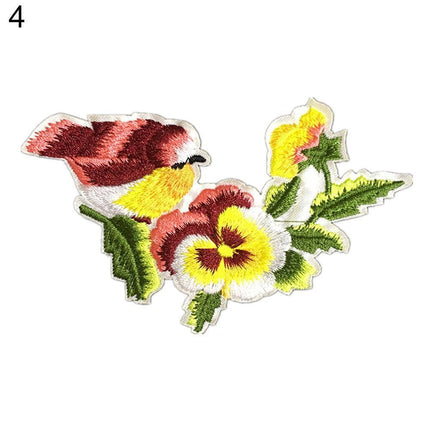 Elegant Bird Embroidered Patch Set: Transform Your Style with Unique Fashion Accents - Très Elite