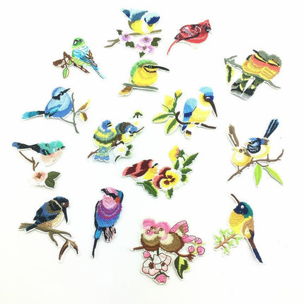 Elegant Bird Embroidered Patch Set: Transform Your Style with Unique Fashion Accents - Très Elite