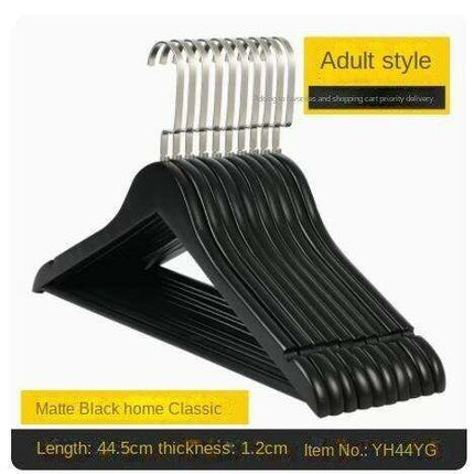 Elegant Black Wooden Hanger Collection for Organized Wardrobe Style