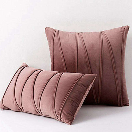 Elegant Bohemian Velvet Cushion Covers with Playful Pompoms