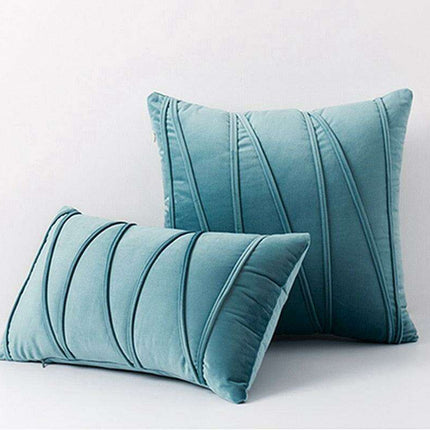 Elegant Bohemian Velvet Cushion Covers with Playful Pompoms
