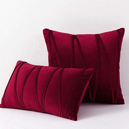 Elegant Bohemian Velvet Cushion Covers with Playful Pompoms