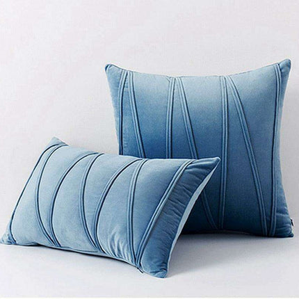 Elegant Bohemian Velvet Cushion Covers with Playful Pompoms