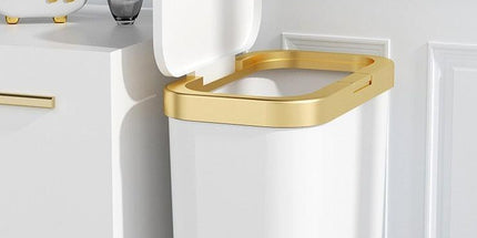 Elegant Botanica Gold 15L Waste Bin - Chic Solution for Stylish Home Cleanup