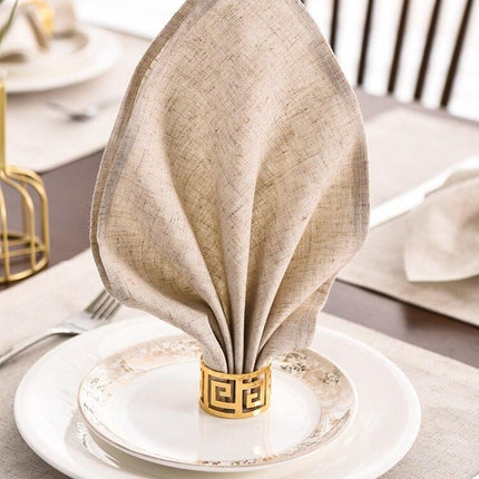 Elegant Botanica Premium Linen Napkin Set - Elevate Your Dining Experience