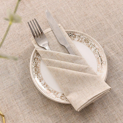 Elegant Botanica Premium Linen Napkin Set - Elevate Your Dining Experience