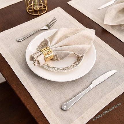 Elegant Botanica Premium Linen Napkin Set - Elevate Your Dining Experience