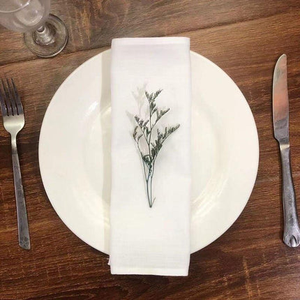 Elegant Botanica Premium Linen Napkin Set - Elevate Your Dining Experience