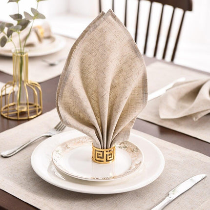 Elegant Botanica Premium Linen Napkin Set - Elevate Your Dining Experience