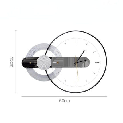 Elegant Botanical 3D Acrylic Wall Clock with Metal Hands - A Timeless Addition to Any Decor