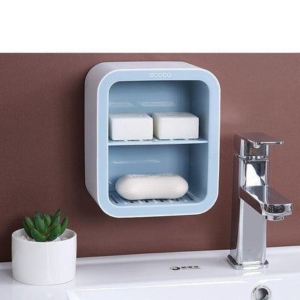 Elegant Botanical Wall-Mounted Soap Organizer for Stylish Bathroom Storage..