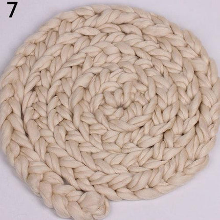 Elegant Braided Handcrafted Baby Blanket - Luxurious Soft Cotton Blend (138" - 158")