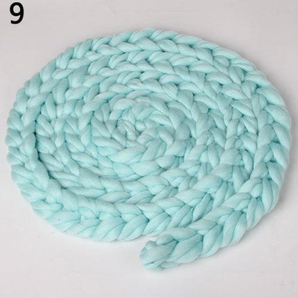 Elegant Braided Handcrafted Baby Blanket - Luxurious Soft Cotton Blend (138" - 158")