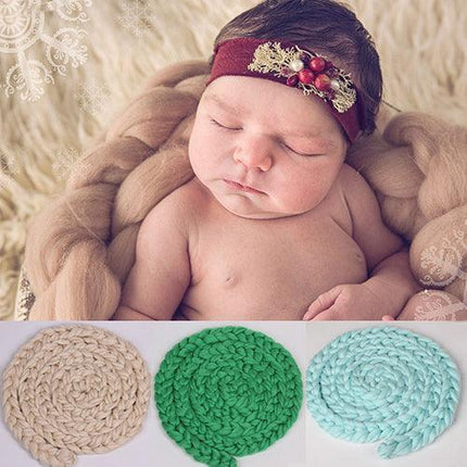 Elegant Braided Handcrafted Baby Blanket - Luxurious Soft Cotton Blend (138" - 158")