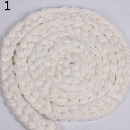 Elegant Braided Handcrafted Baby Blanket - Luxurious Soft Cotton Blend (138" - 158")