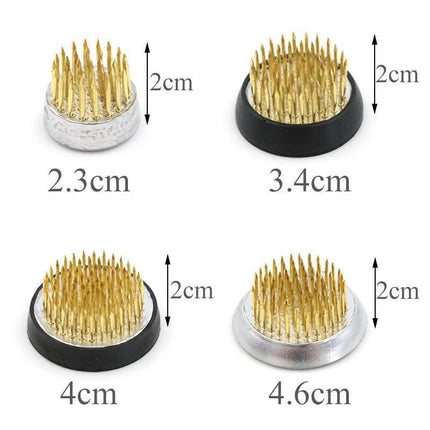 Elegant Brass Kenzan Tool for Exquisite Floral Arrangements - Très Elite