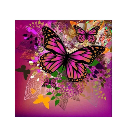 Elegant Butterfly 5D Diamond Painting Kit - DIY Wall Art Craft Set with Resin Diamonds
