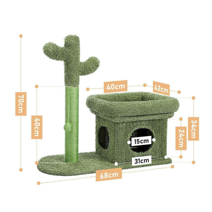Elegant Cactus Cat Retreat - Luxurious Climber for Stylish Felines - Très Elite