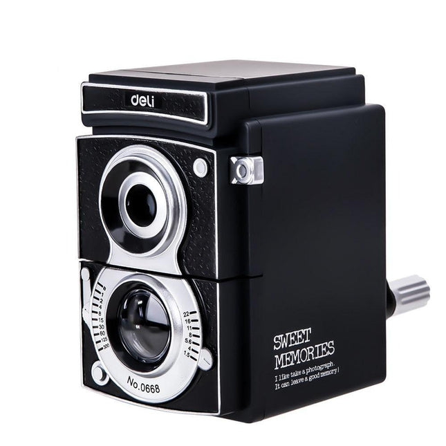 Elegant Camera-Style Pencil Sharpener: Transform Your Workspace with Luxury