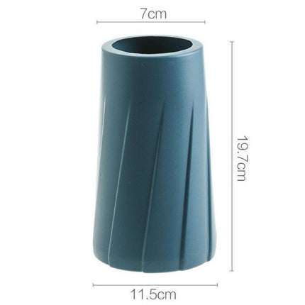 Elegant Ceramic-Finish Plastic Vase with Nordic Charm