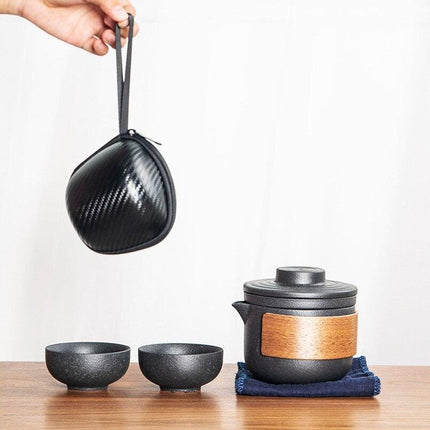 Elegant Ceramic Porcelain Kung Fu Tea Set - A Sophisticated Experience for Tea Aficionados - Très Elite