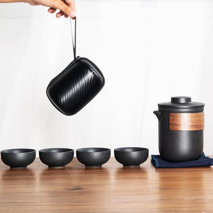 Elegant Ceramic Porcelain Kung Fu Tea Set - A Sophisticated Experience for Tea Aficionados - Très Elite