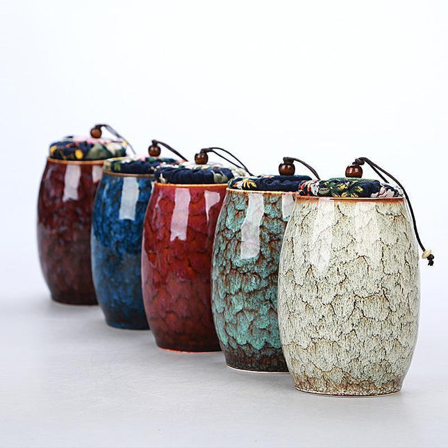 Elegant Ceramic Tea Storage Canisters for a Luxe Brewing Experience