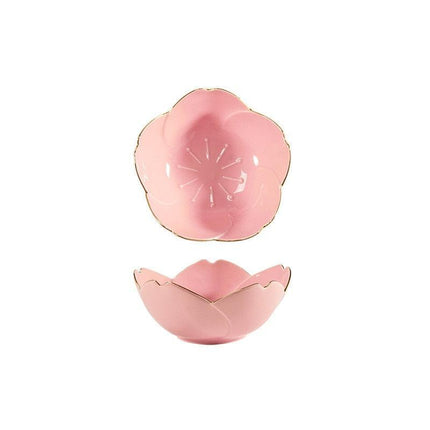 Elegant Cherry Blossom Ceramic Dishes for Seasoning and Trinket Display - Très Elite
