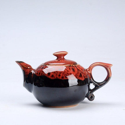 Elegant Chinese Tea Ceremony Set - Beautiful Teapot with Six Coordinating Cups - Très Elite