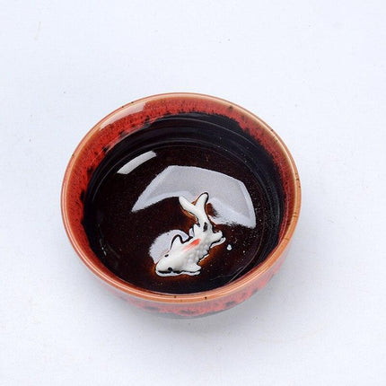 Elegant Chinese Tea Ceremony Set - Beautiful Teapot with Six Coordinating Cups - Très Elite