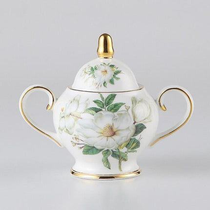 Elegant Chrysanthemum Bone China Tea Service Set - Très Elite