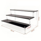 3tier 30x7.5cm black